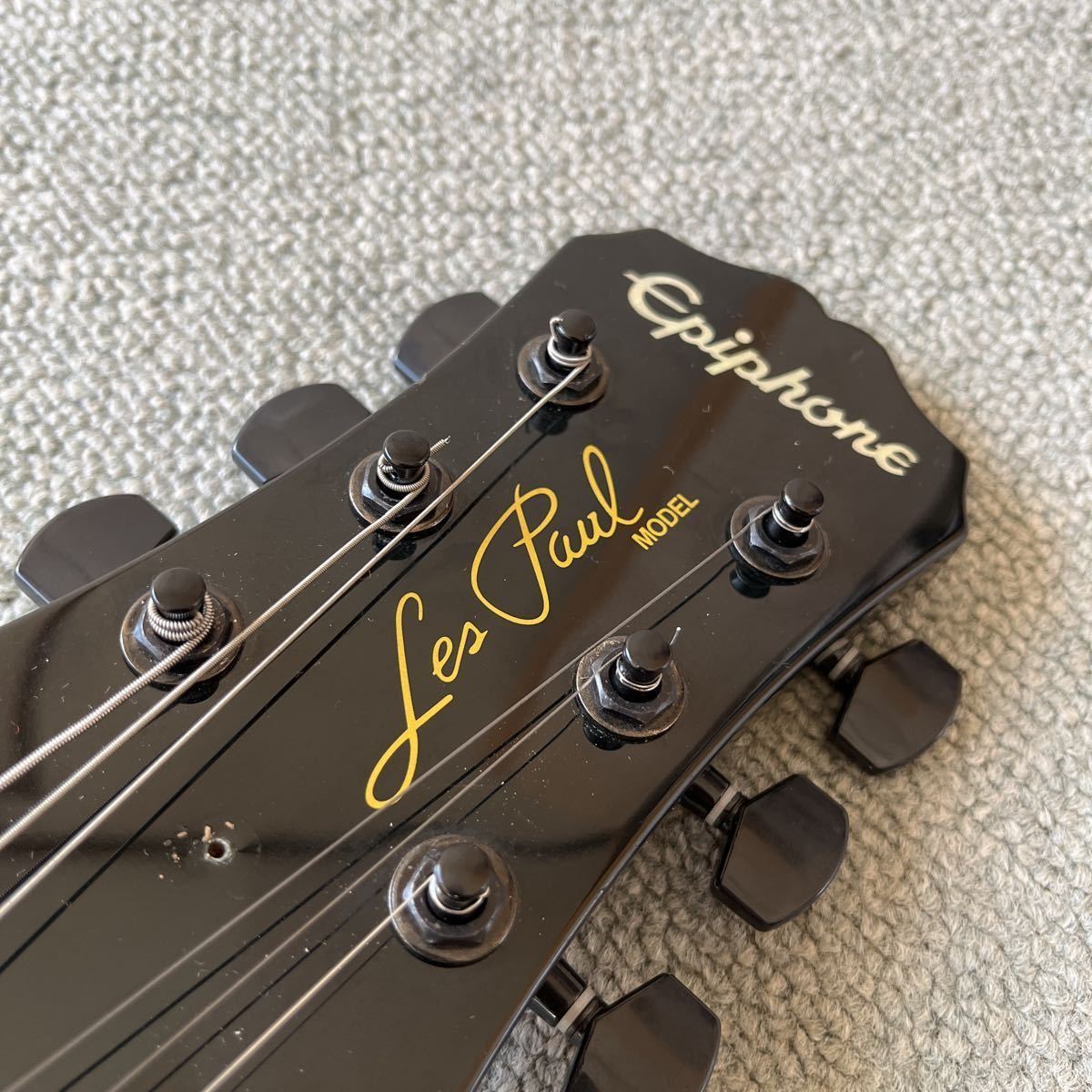 epiphone by Gibson Les Paul standard BLK 黒　エピフォン　ギブソン　レスポール　スタンダード　ジャンク　lespaul エレキギター_画像3