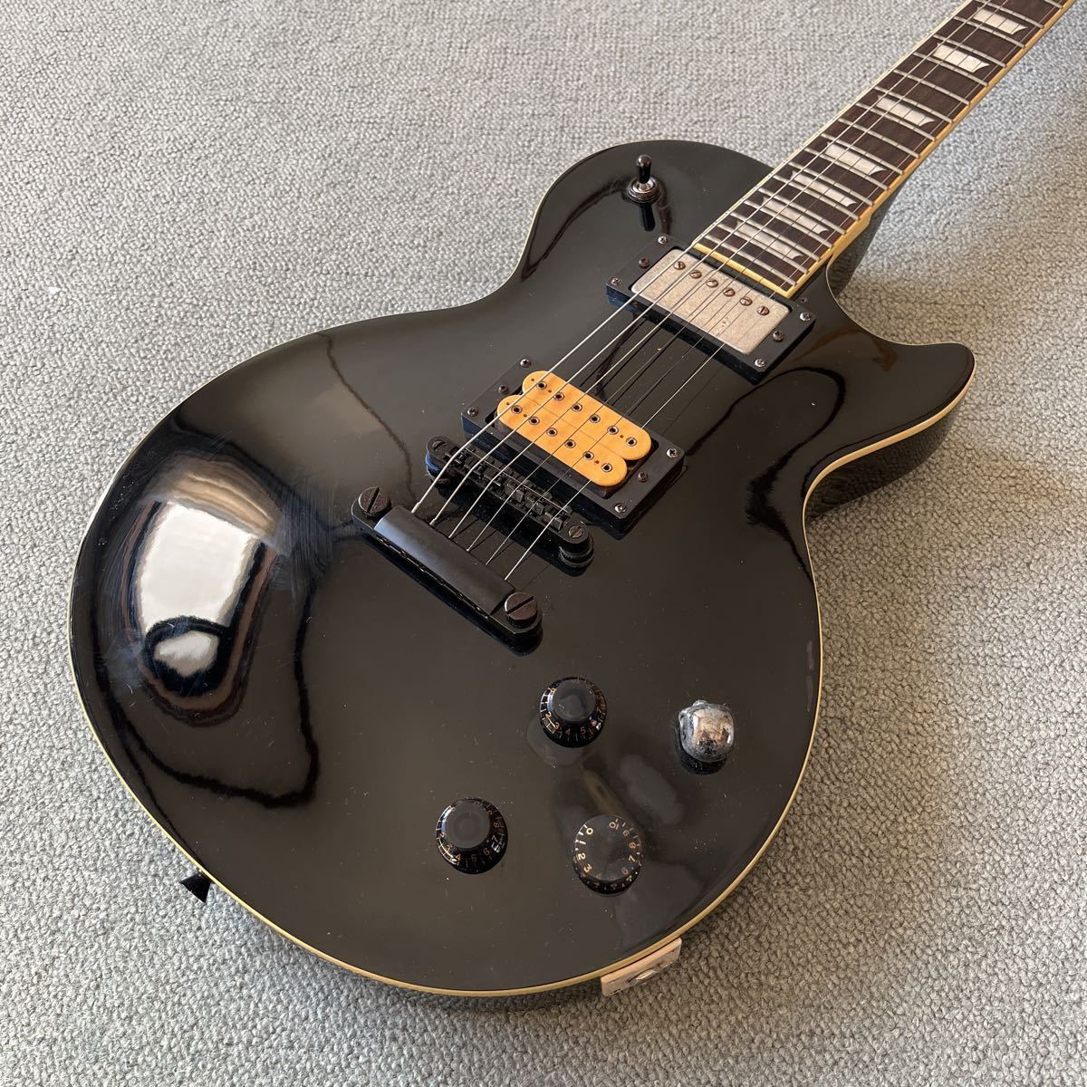 epiphone by Gibson Les Paul standard BLK 黒　エピフォン　ギブソン　レスポール　スタンダード　ジャンク　lespaul エレキギター_画像9