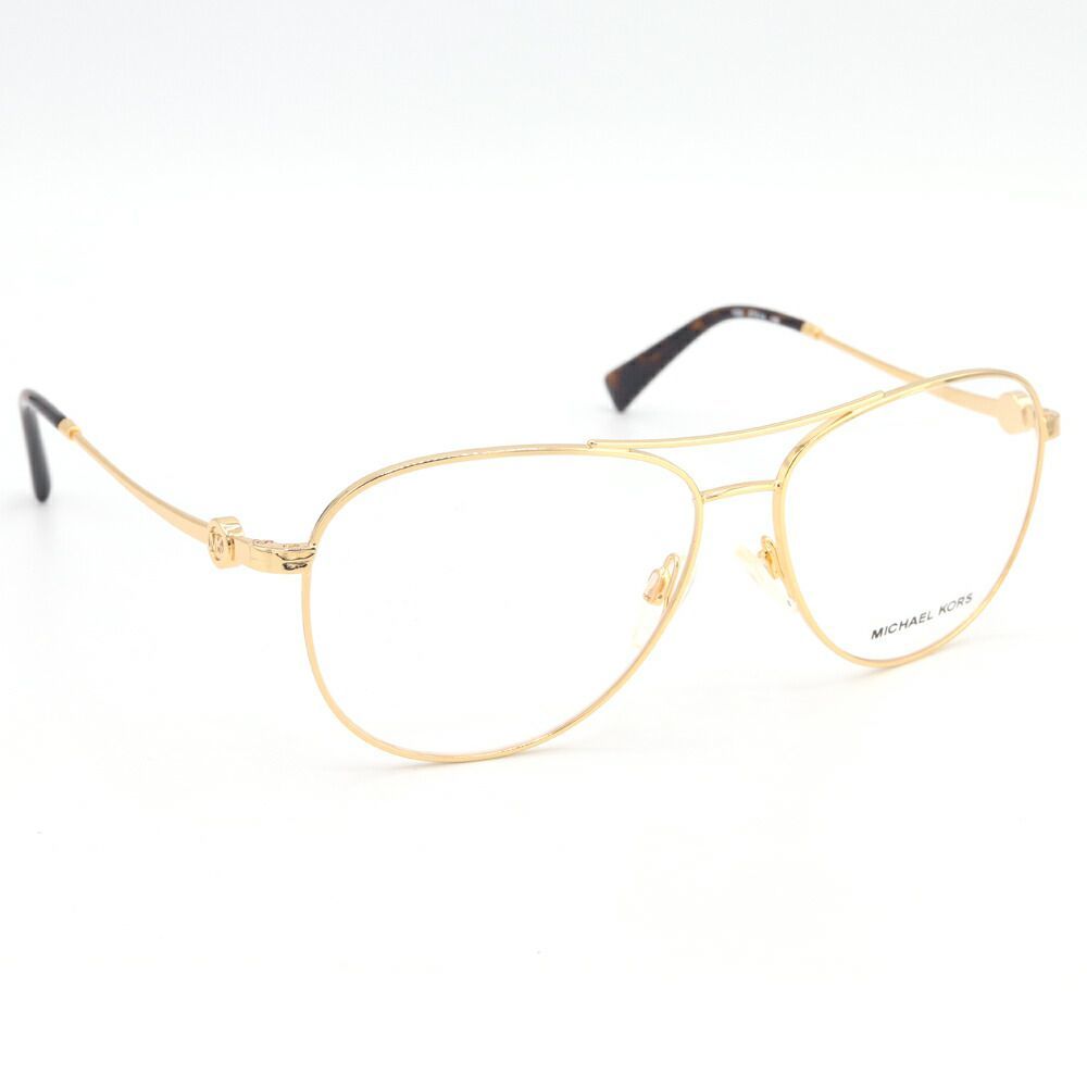 マイケルコース メガネフレーム MK7009 ゴールド クリア メタル 中古 眼鏡 アイウェア レディース メンズ サングラス