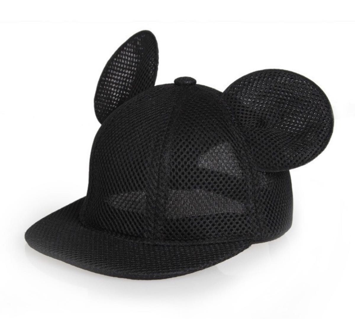 メッシュ マウスキャップ 耳付き帽子 ミッキー ベビー帽 ベビーキャップ