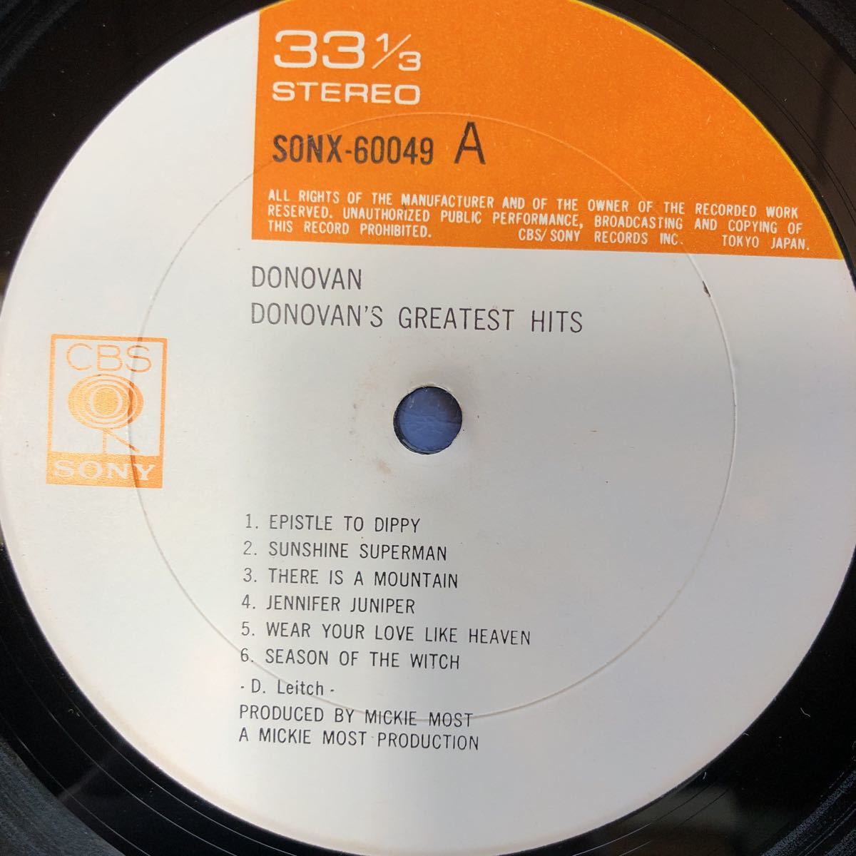 Donovan ドノバン グレーテスト・ヒット DONOVAN’S GREATEST HITS LP 見開きジャケライナー レコード 5点以上落札で送料無料T_画像6