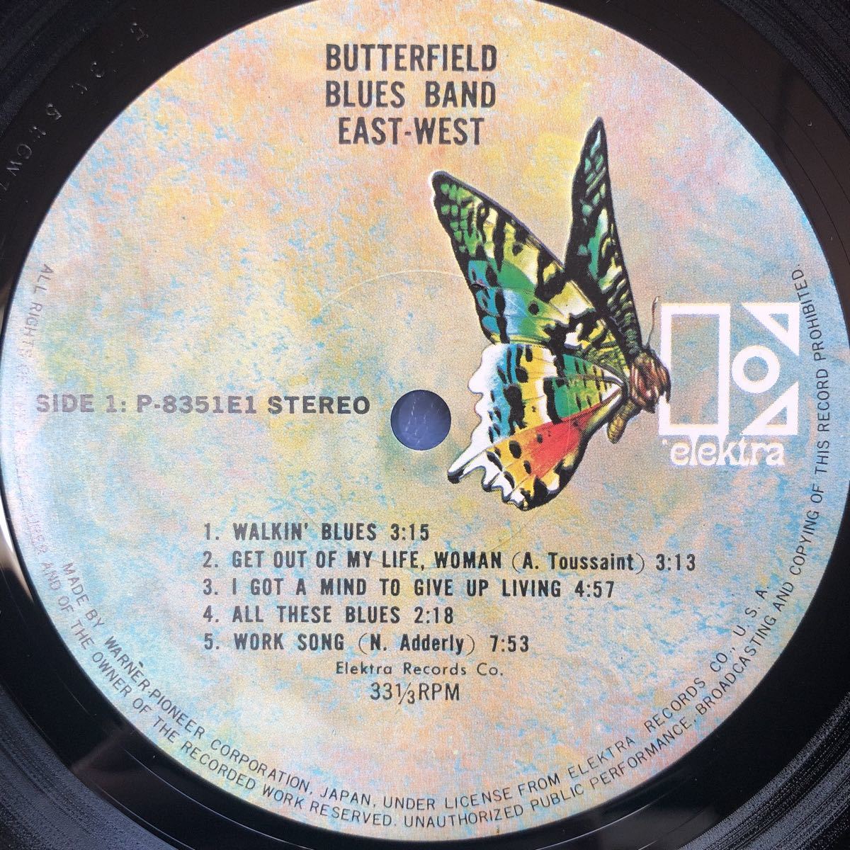 the Butterfield blues band バタフィールド・ブルース・バンド イース・ウエスト EAST-WEST LP レコード 5点以上落札で送料無料T_画像4