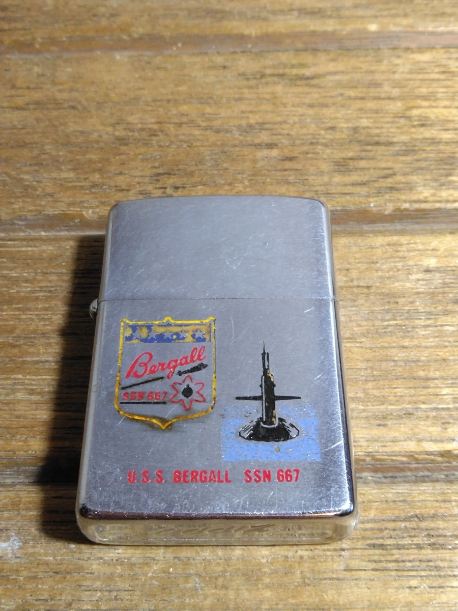 ビンテージ　1973年　潜水艦　ZIPPO　USS BERGALL SSN 667 ジッポー_画像1