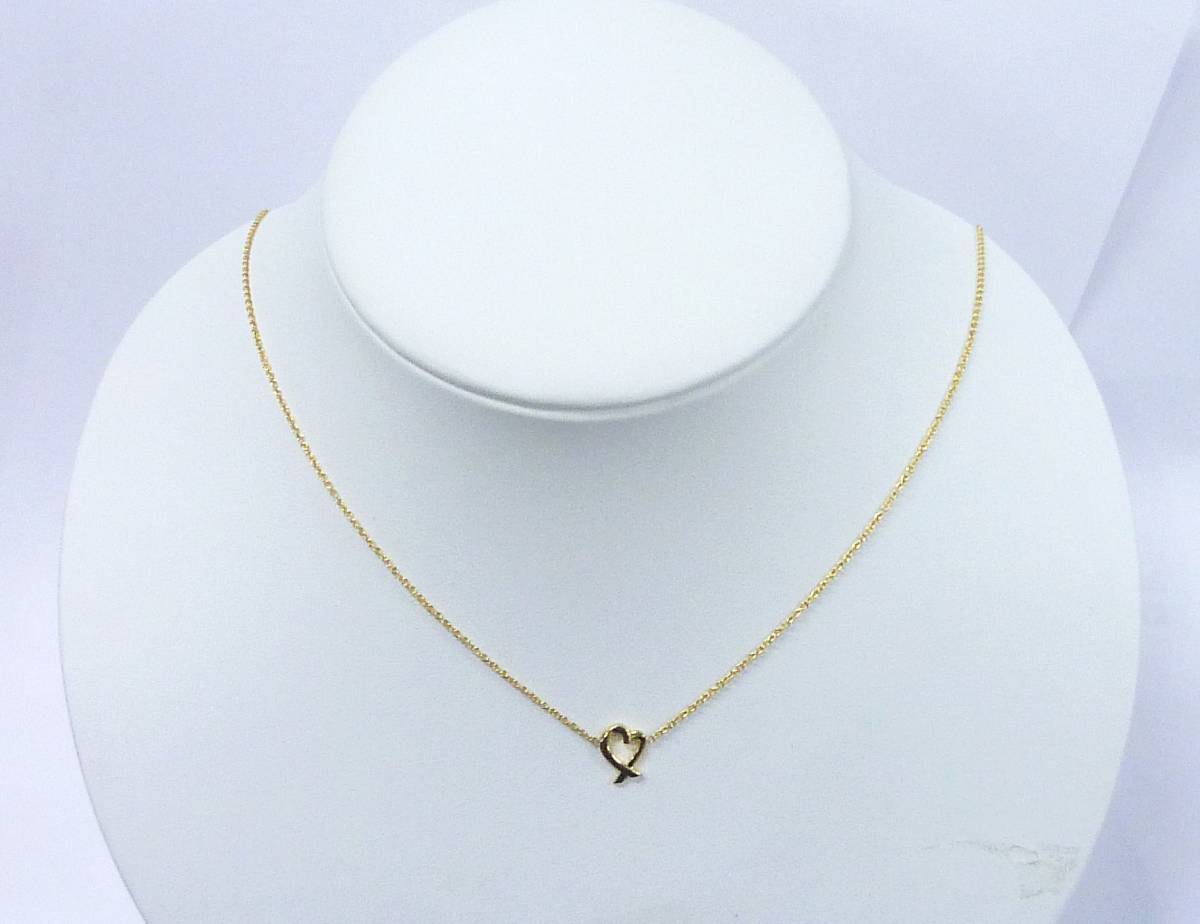 ティファニー TIFFANY&Co. ラビングハートペンダント ネックレス 750