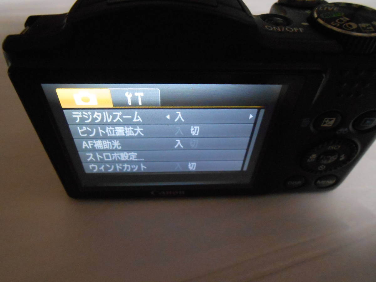 Canon キャノン PowerShot パワーショット SX500IS デジカメ バッテリー付き ★簡易動作確認済み　バッテリー付属_画像7