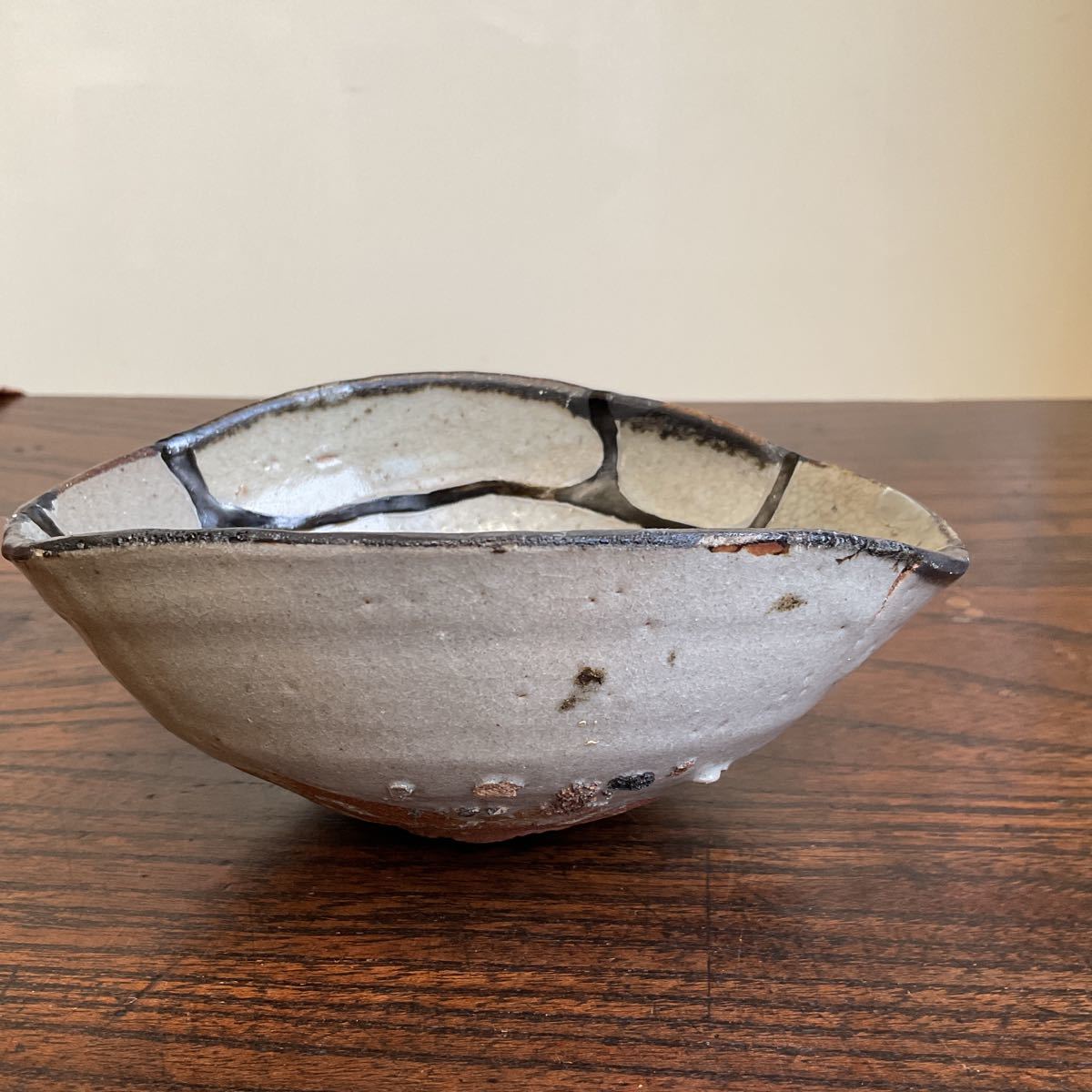 超爆安 ☆古唐津☆呼継茶碗☆茶碗☆桃山時代☆蔵出し☆1B-069☆茶道具 茶碗