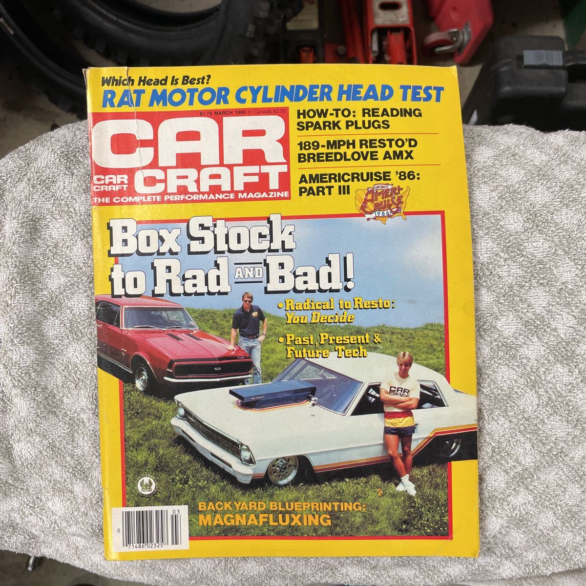 CAR CRAFT カークラフト 1986年3月 古書 洋書 ビンテージ アメ車 ホットロッド ドラッグレース ネコポス発送_画像1