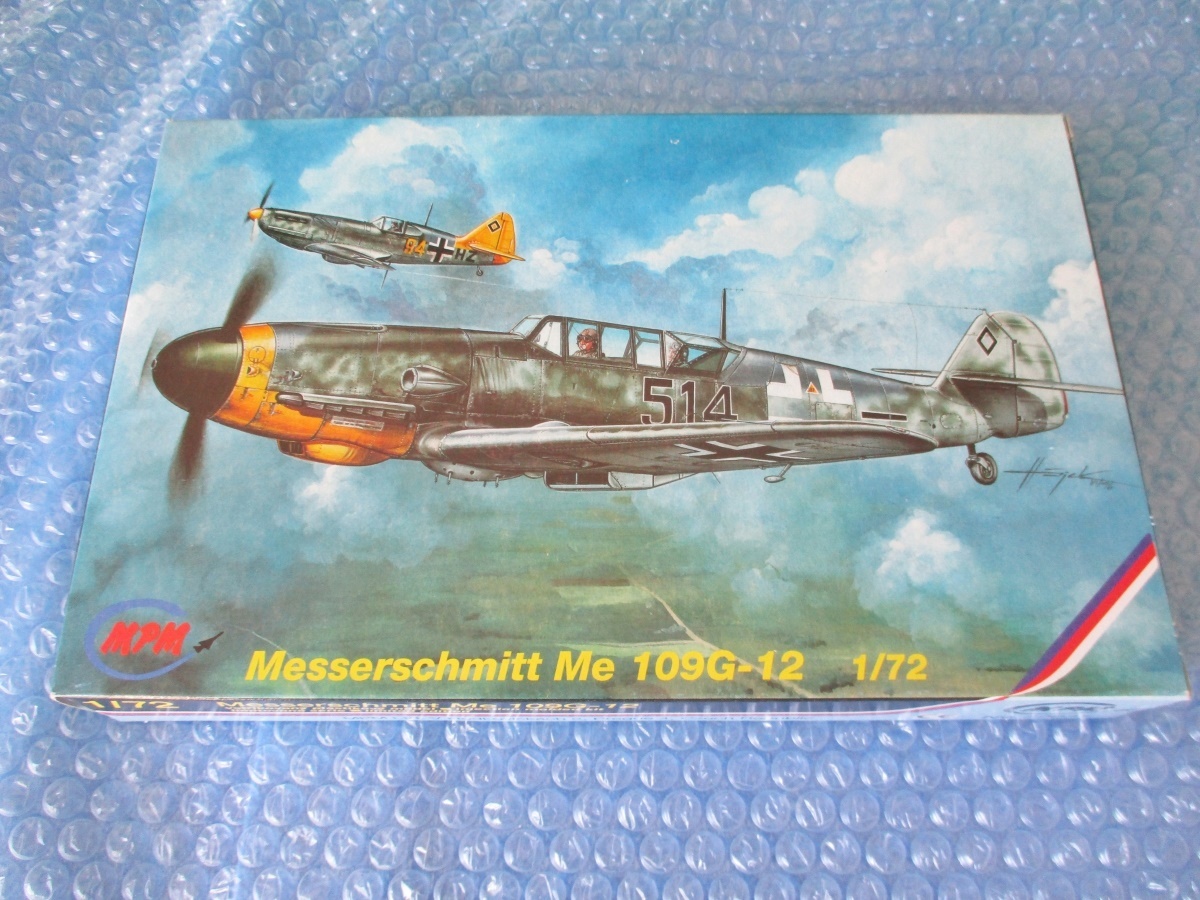 プラモデル MPM 1/72 メッサーシュミット Me 109G-12 Messerschmitt 109G-12 未組み立て 昔のプラモ 当時物 海外のプラモ_画像1