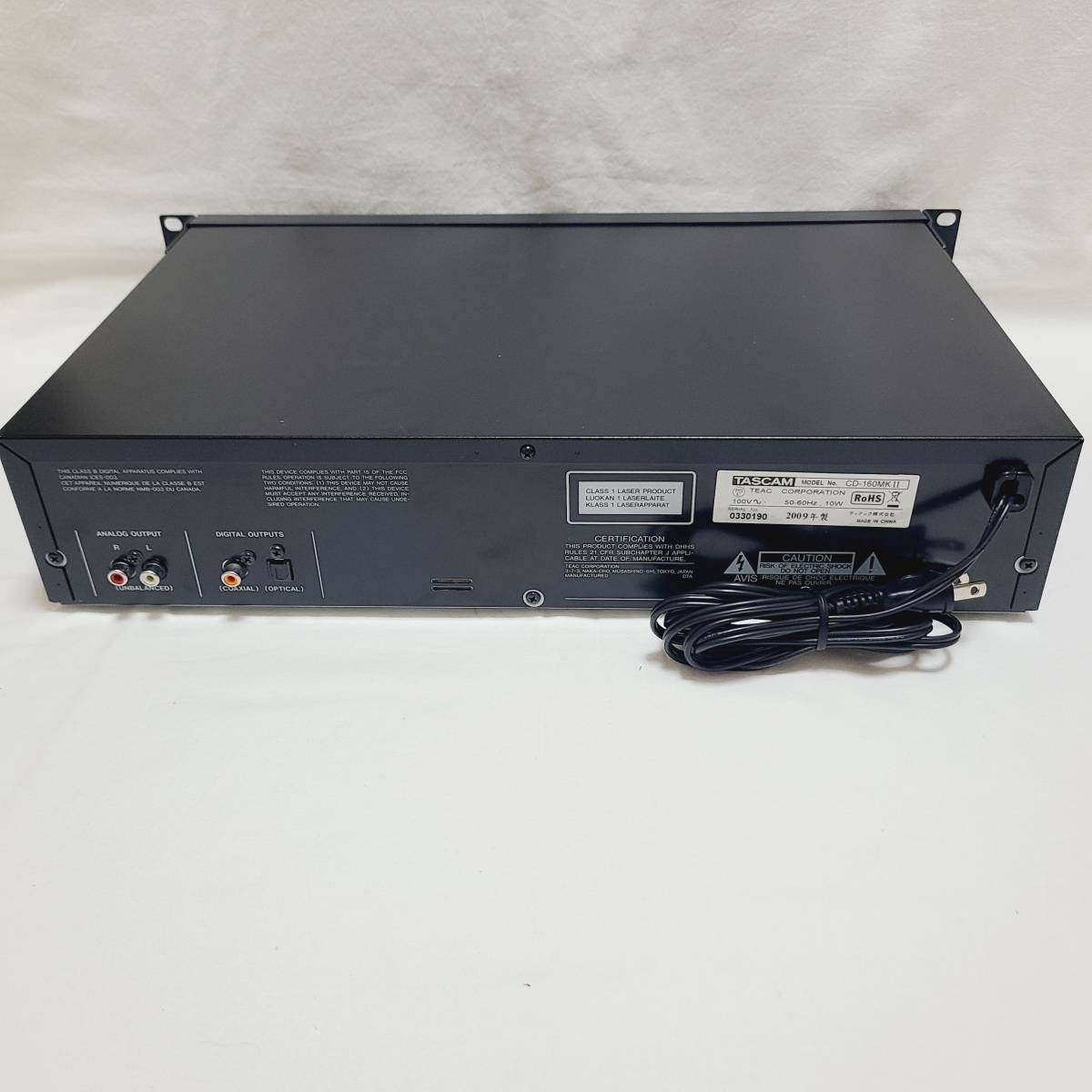 TASCAM CDプレーヤー 業務用 ハイコストパフォーマンスモデル CD-160MK2-