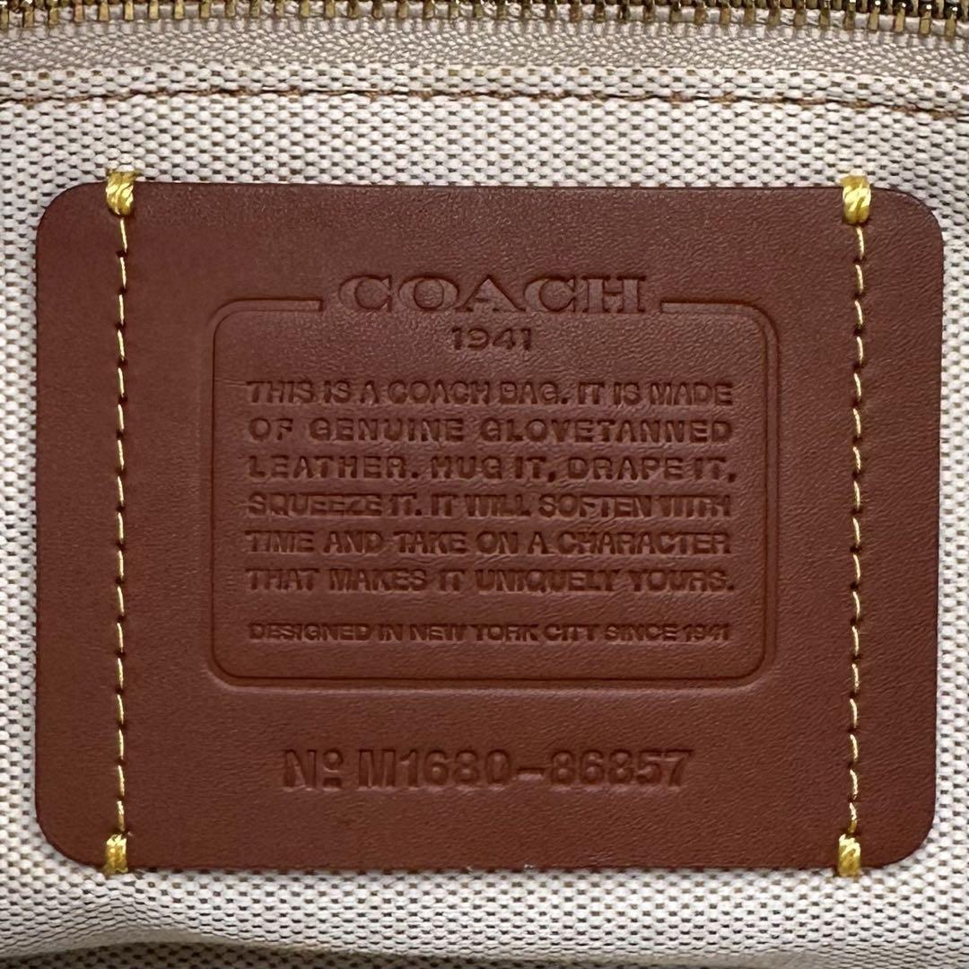 未使用級】 COACH コーチ ローグ サッチェル ハンドバッグ 2way ミニ