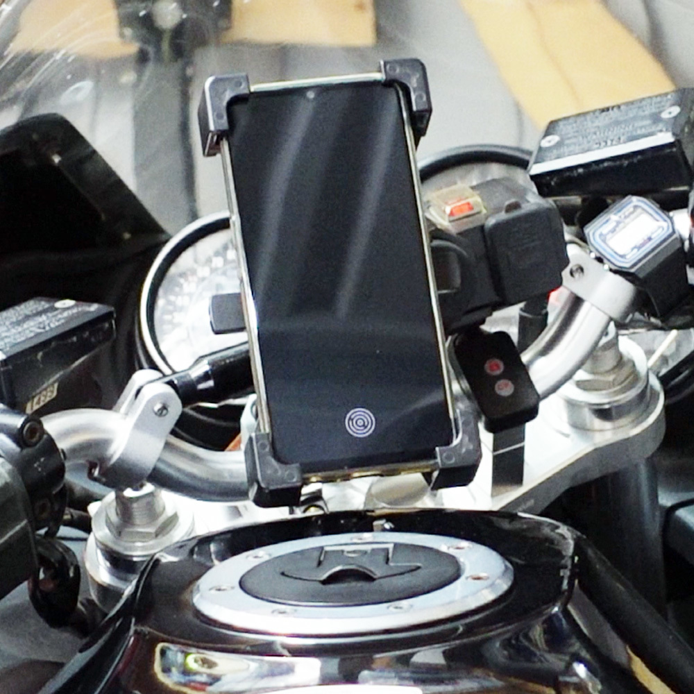 スマホホルダー バイク用 スマホ脱着0.5秒！ ワンタッチ オートバイ 【JoeClamp】 ジョークランプ 工具のジョー 【全国送料無料！】 ③_画像7