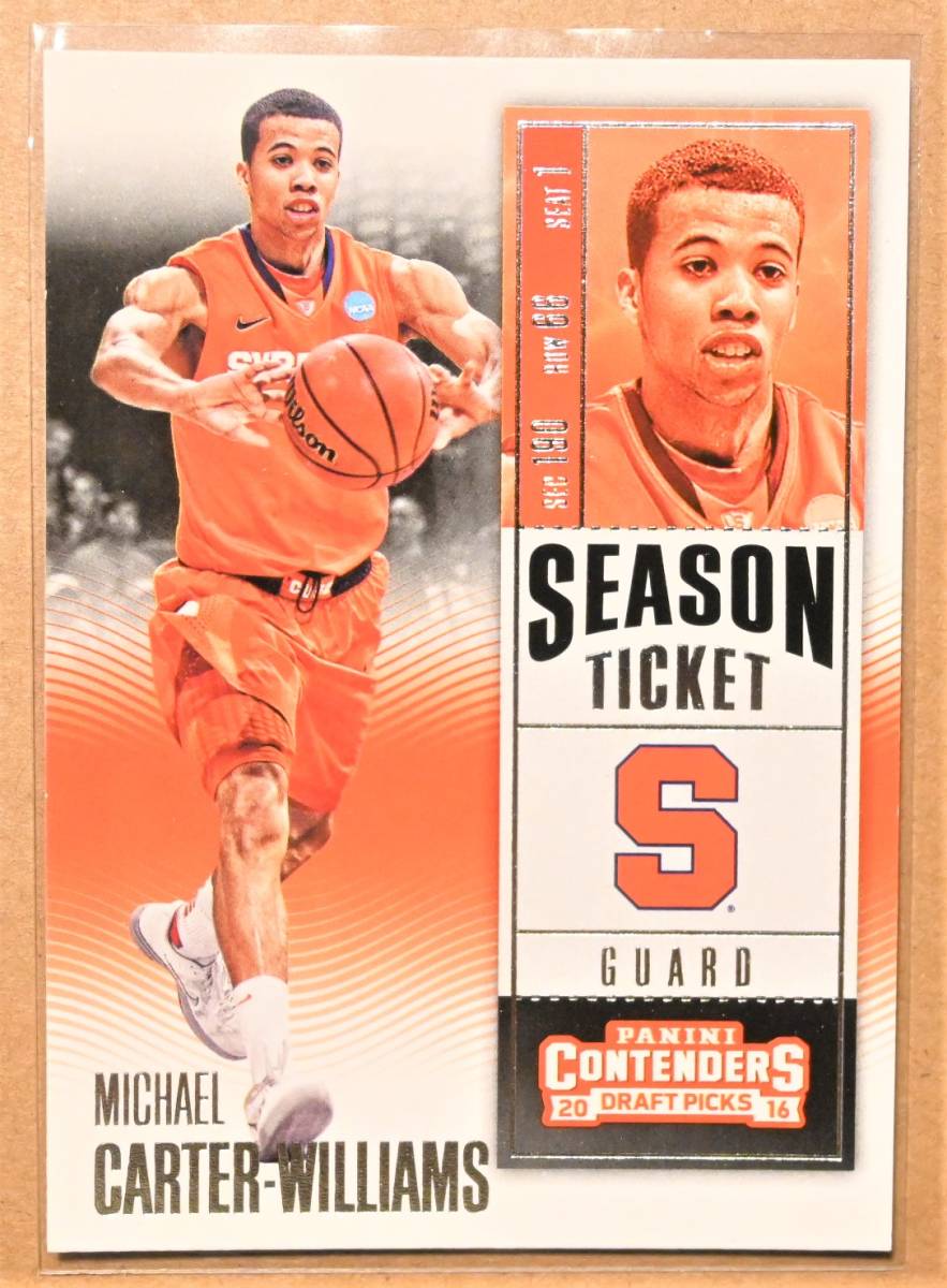 MICHAEL CARTER-WILLIAMS (マイケル・カーター＝ウィリアムス) SEASON TICKET トレーディングカード 【NBA CONTENDERS DRAFT PICKS 2016】_画像1