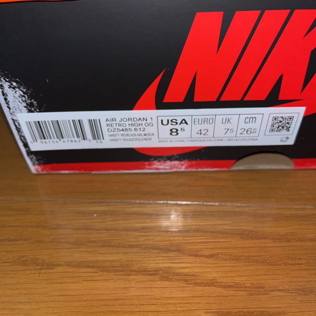 Nike Air Jordan 1 High OG Lost & Found/Chicago エアジョーダン1 ハイ OG ロスト&ファウンド/シカゴ サイズUS10.5/26.5cm_画像3