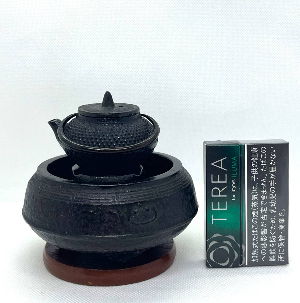 鉄瓶　火鉢セット　伝統工芸　鉄製　ミニ置物　インテリア/1799-3_画像5