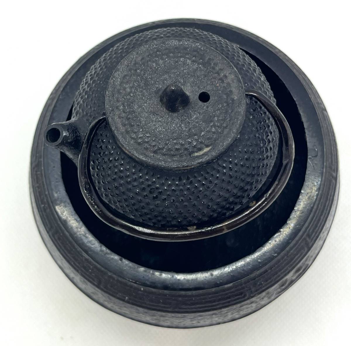 鉄瓶　火鉢セット　伝統工芸　鉄製　ミニ置物　インテリア/1799-3_画像3