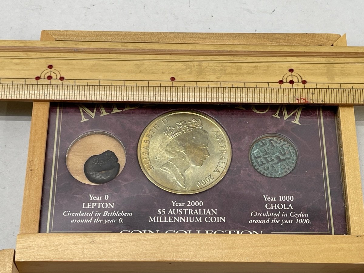 MILLENNIUM COIN COLLECTION 古代ユダヤ レプトン青銅貨 ブロンズコイン チョーラ王国[03-2648_画像4