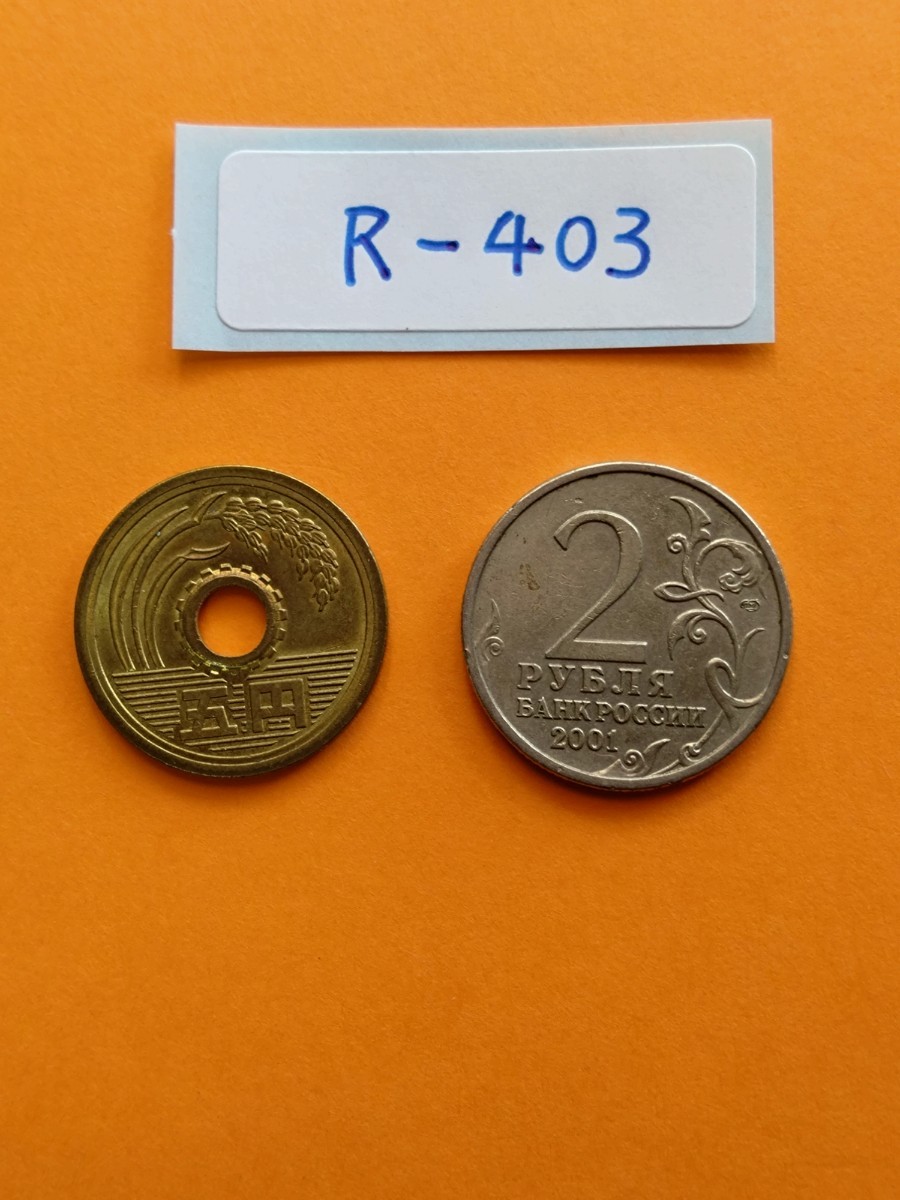 外国コイン　ロシア　(Rー４０３)　２ルーブル硬貨　２００１年　ガガーリン_画像7