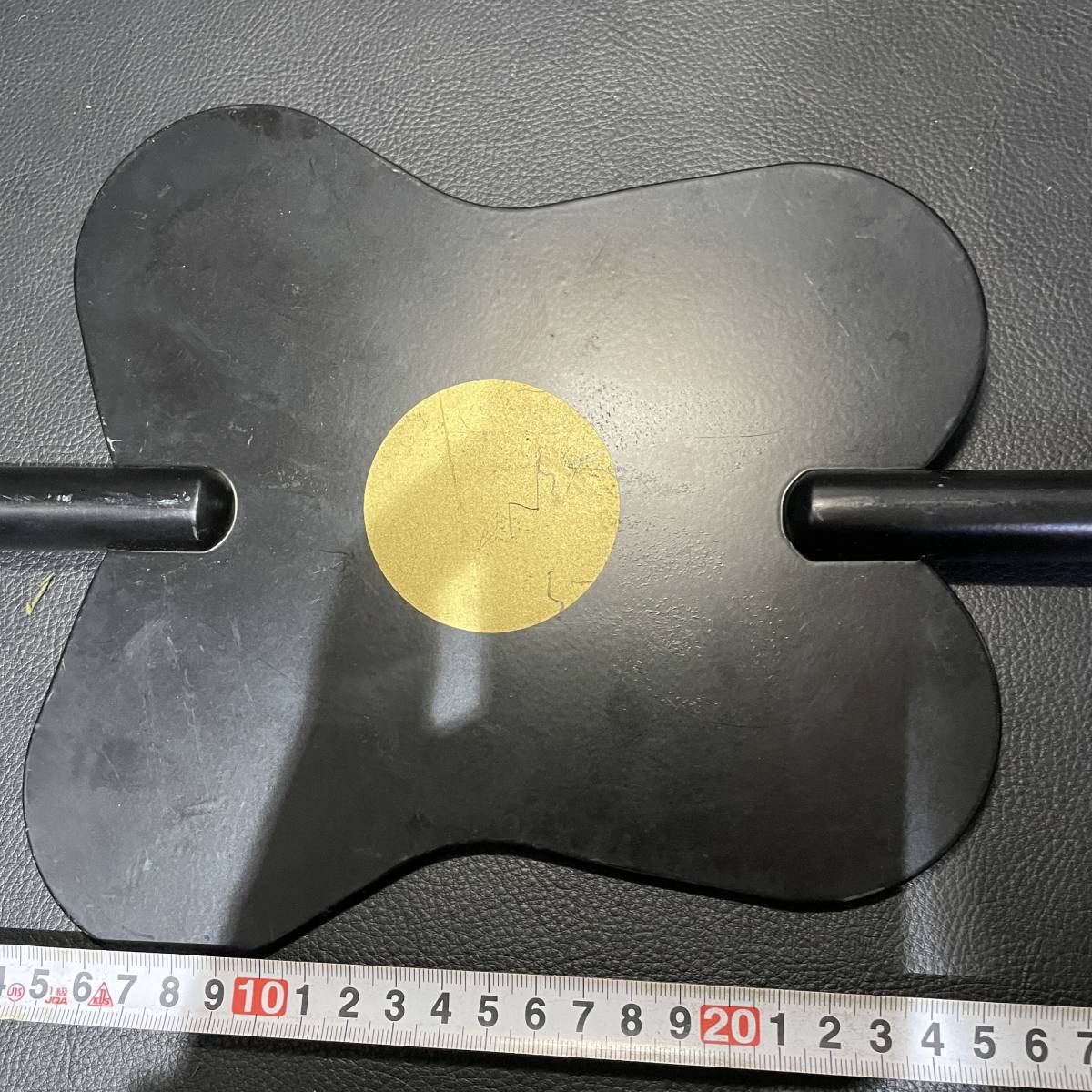 武田信玄 軍配 風林火山 金属製 革/レザー 無双 重さ約1Kg X577-日本