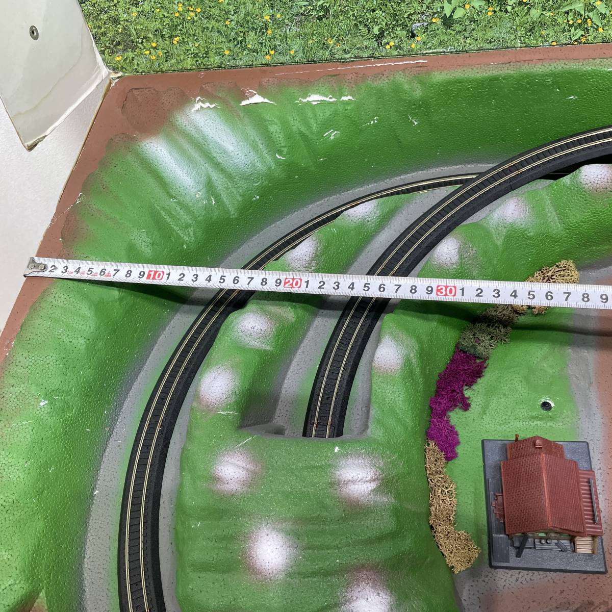 マイクロエース　Nゲージレイアウトボックス　鉄道模型　レール　通電OK　彩色済み　X590_画像3