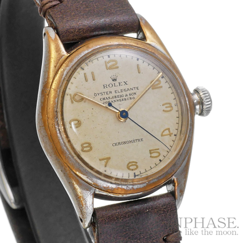 ROLEX устрица elegant CHAS.GREIG&SON Ref.3121 античный товар мужские наручные часы 