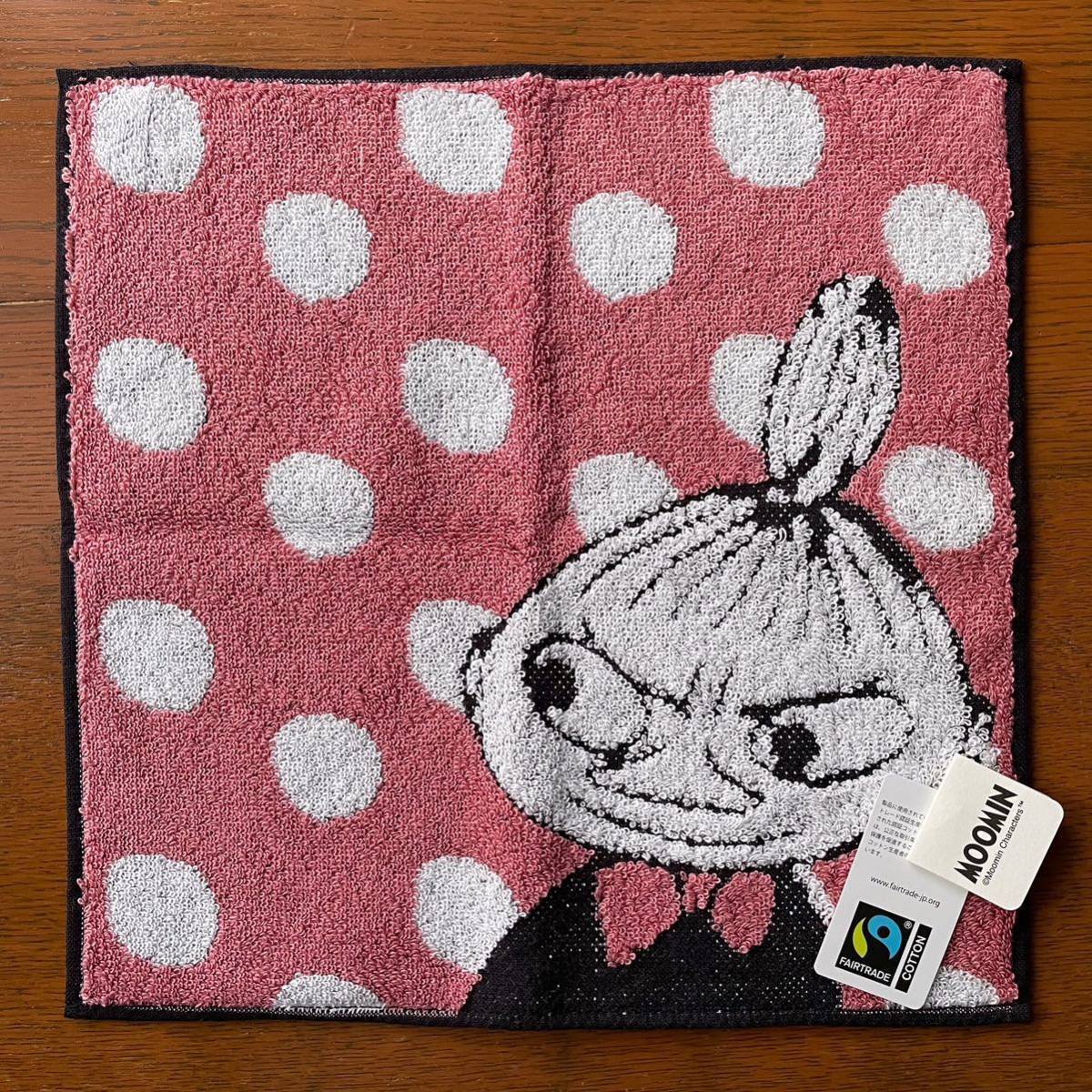 MOOMIN river side made in Japan towel handkerchie fe Atrai do cotton little mii dot coral Moomin 