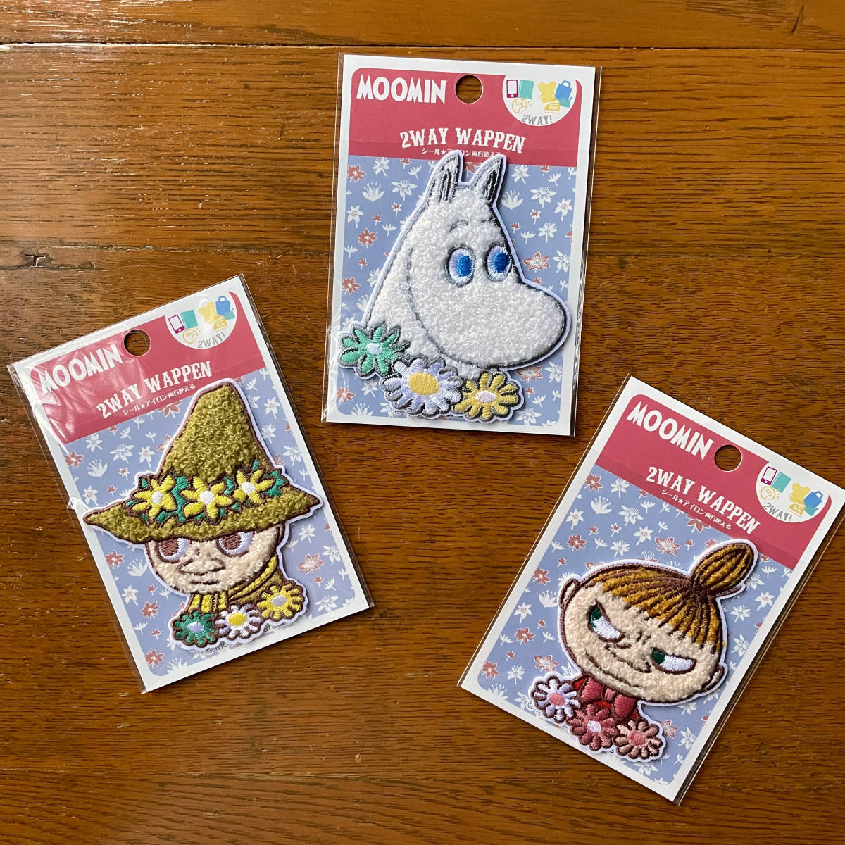 MOOMIN 2WAY нашивка утюг | наклейка SaGa la вышивка 3 вида комплект Moomin 