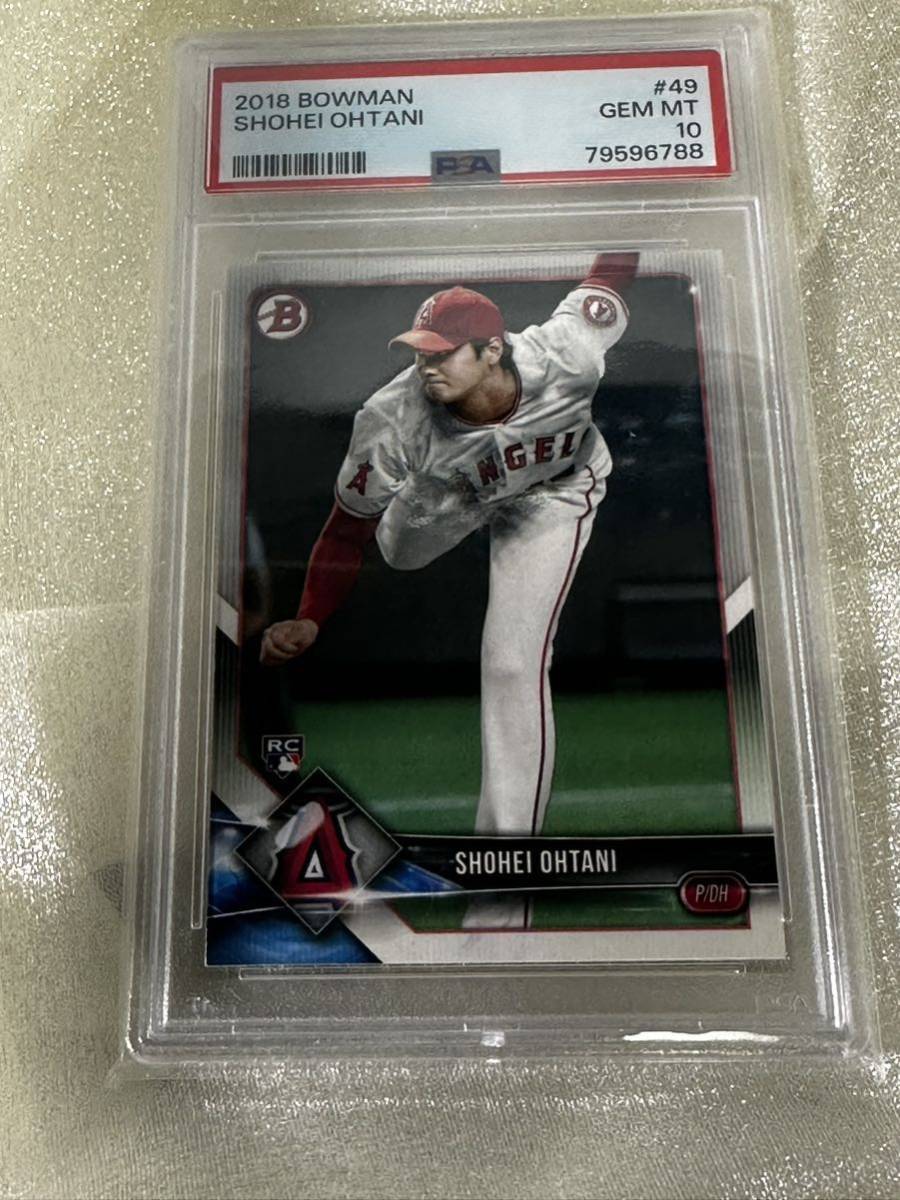 逸品大谷翔平 エンゼルス SHOHEI Ohtani 2018BOWMAN#49 GEM MT”10 USAでは高騰中！