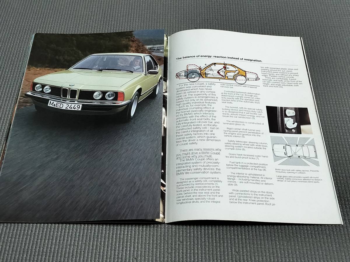 BMW 630CS*633CSi английская версия каталог 1976 год 