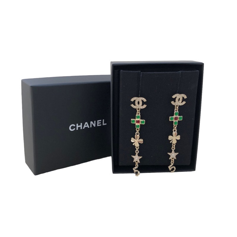 大好き CHANEL シャネル ココマークスイングピアス 中古 アクセサリー