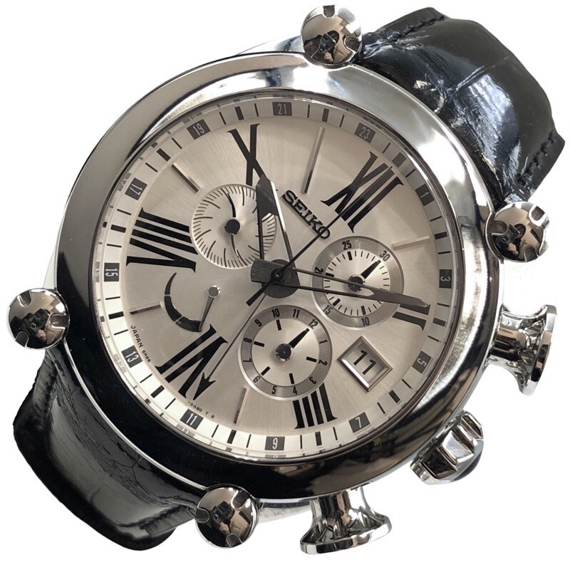 肌触りがいい SBLA025 ガランテ SEIKO セイコー SS 中古 メンズ 腕時計