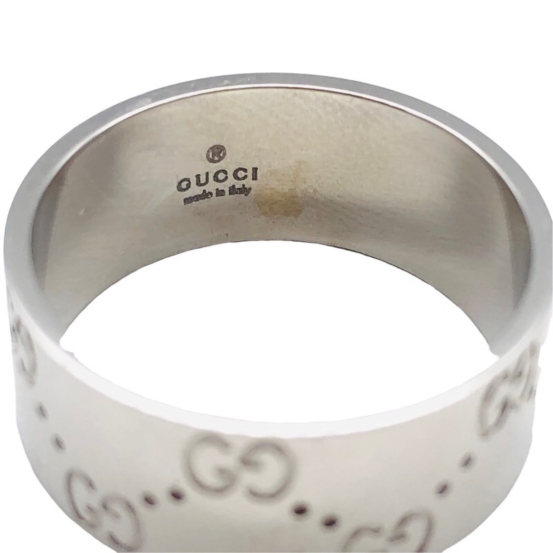 グッチ GUCCI アイコンリング #22 750WG ジュエリー 中古_画像4