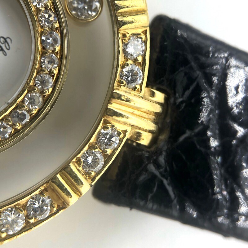 ショパール Chopard ハッピーダイヤモンド 20/5682 K18YG 腕時計 レディース 中古_画像8