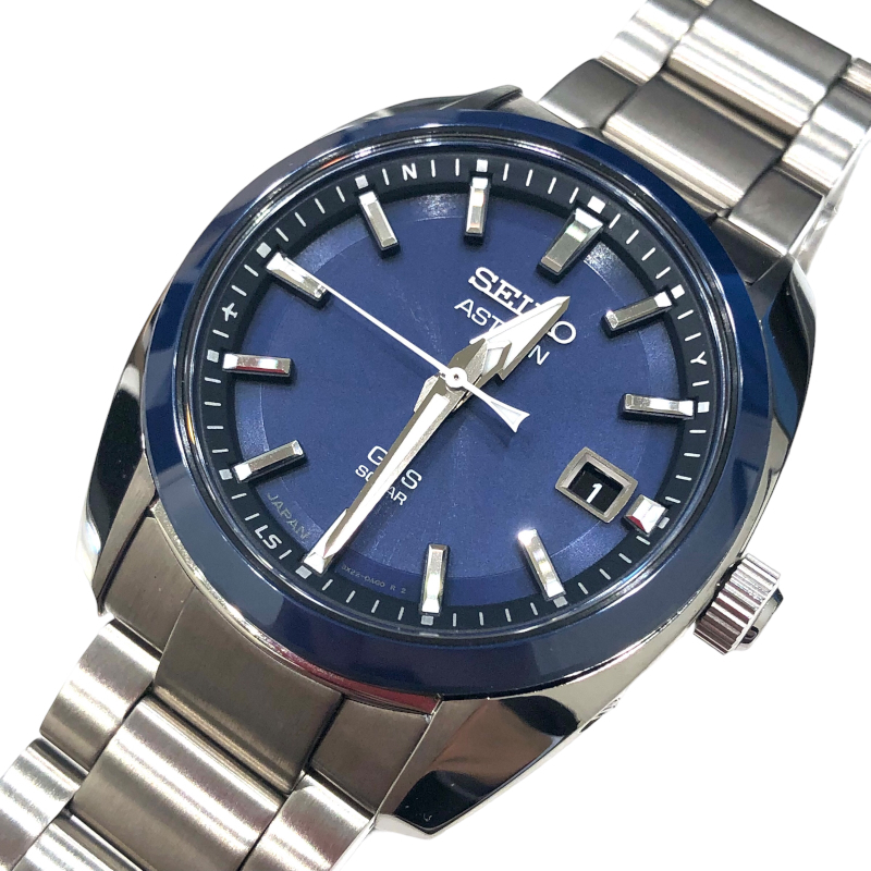 セイコー SEIKO アストロン SBXD003 ブルー SS/セラミック 腕時計 メンズ 中古_画像1