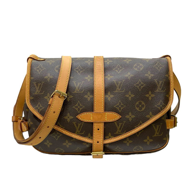 春新作の ブラウン M42256 ソミュール30 VUITTON LOUIS ルイ・ヴィトン