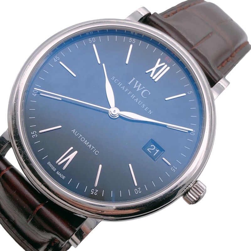 インターナショナルウォッチカンパニー IWC ポートフィノ IW356502 ステンレススチール 腕時計 メンズ 中古
