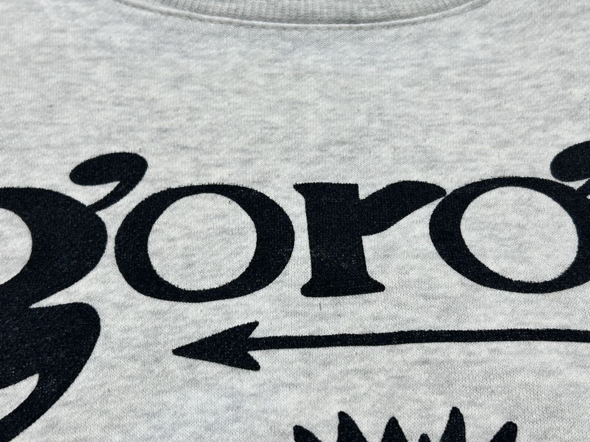 90s Goro's big Logo te Caro go sweat sweatshirt ... body goro\'s Indian jewelry ultra rare hard-to-find .8491