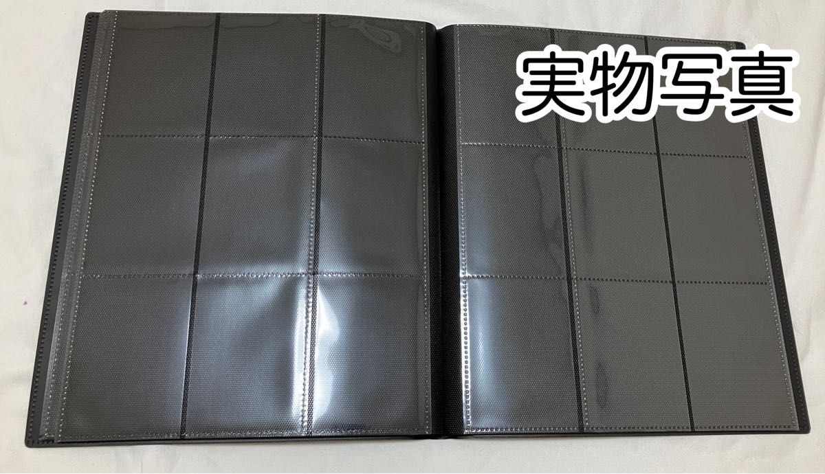 ２冊ブラック トレカファイル 360枚 9ポケット カードブック 収納 ポケカ トレーディングカード 黒 大容量 防水 新品未使用