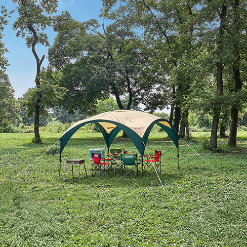 新品【Coleman】Party Shade DX / 300（綠色/米色）戶外野營帳篷 原文:新品【コールマン】パーティーシェードＤＸ／３００　（グリーン／ベージュ）　アウトドア　キャンプ　テント