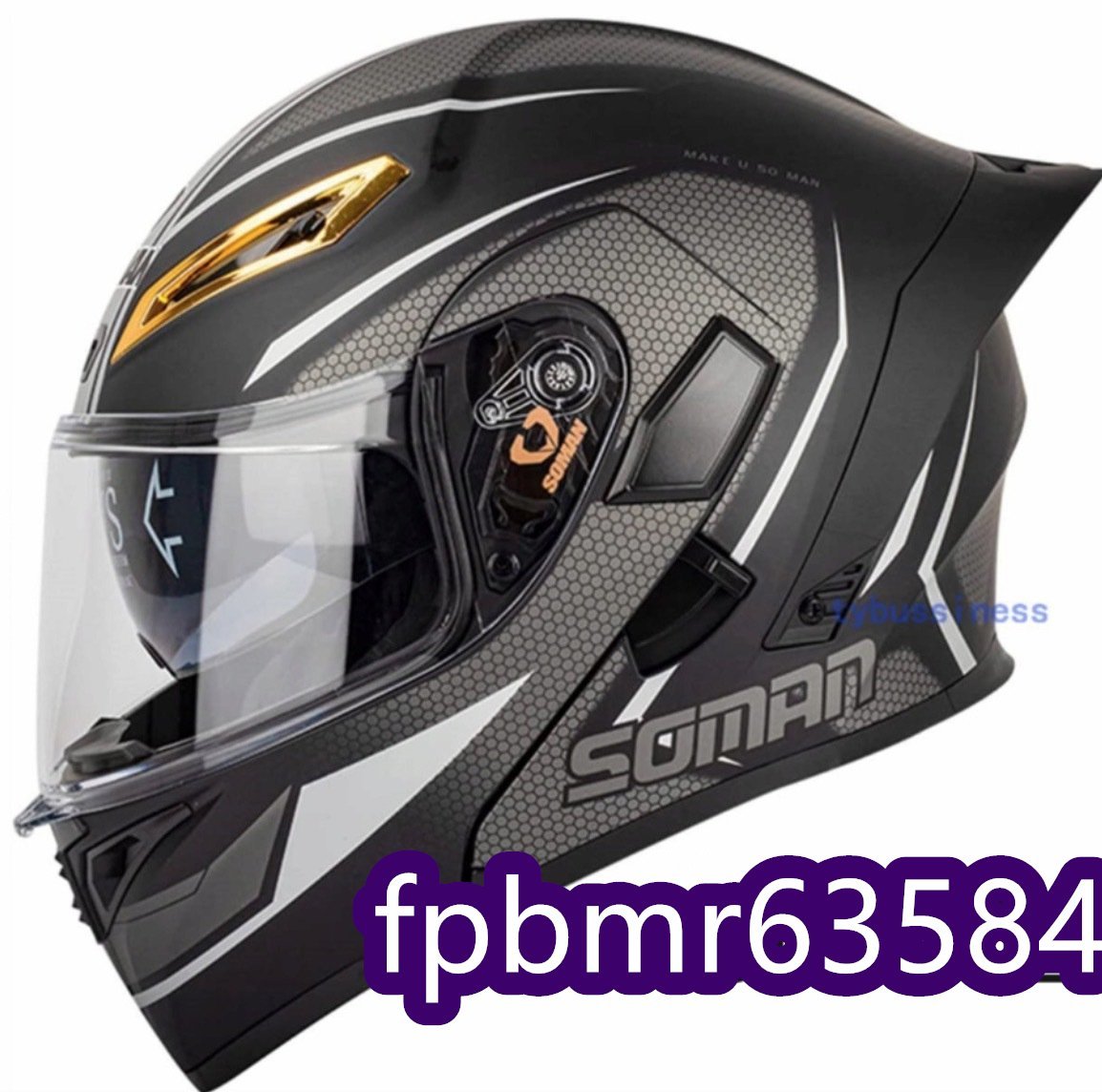 超人気★ 人気Helmet フリップアップ　フルフェイスヘルメットインナーバイザー付　UVカッ ト　システムヘルメット14色 S-XXLサイズ選択可_画像1