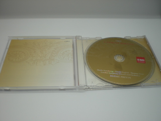 1CD　オルフ：カルミナ・ブラーナ　セイラ・アームストロング、他　アンドレ・プレヴィン/ロンドン交響楽団　1974年　EU盤　倉4_画像3