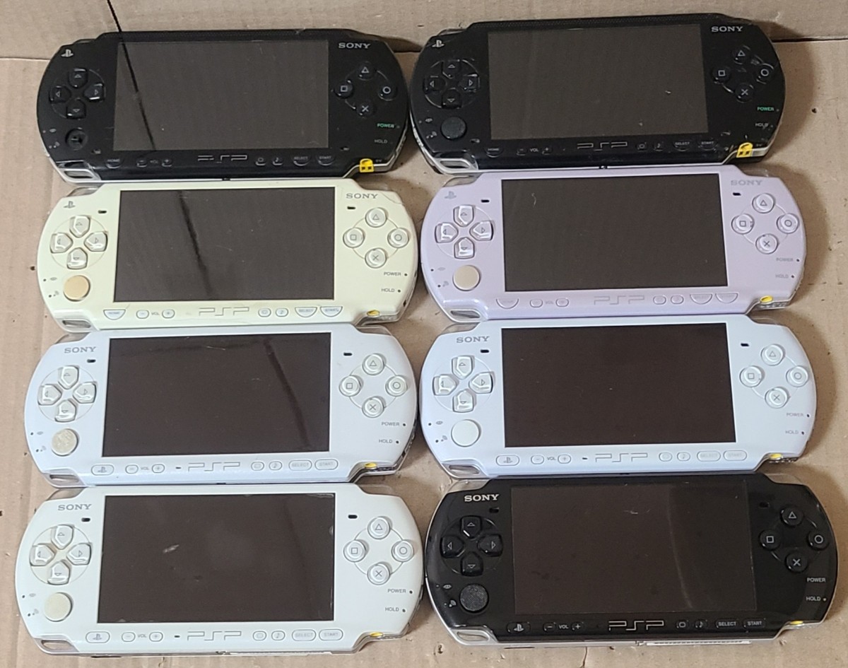 “１円~ジャンク品”Sony ソニー PSP 本体 [PSP-3000×4][PSP-2000×2][PSP-1000×2]計8台セット まとめ売り！_画像1