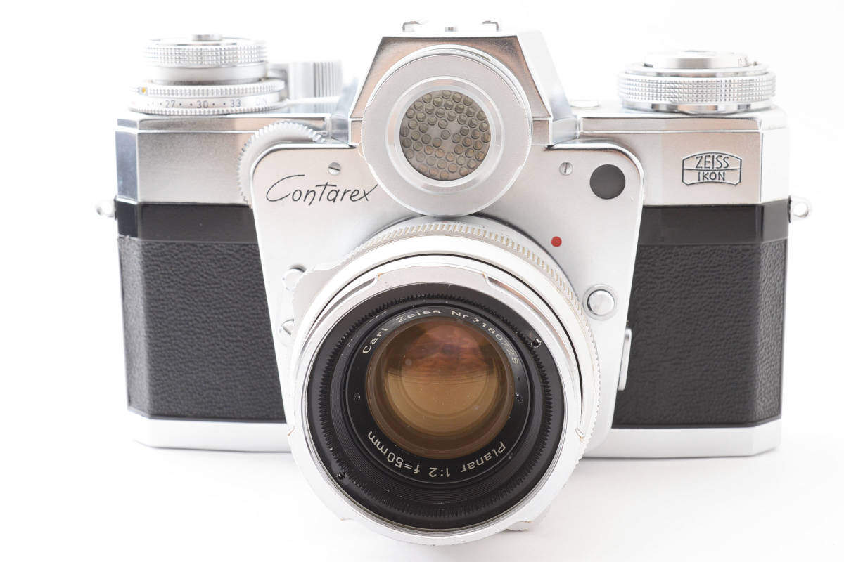 【激レア　レンズフード付き　良品】 CONTAREX コンタレックス BULLSEYE　ブルズアイ　PLANAR　50mm F2 カメラ #8143_画像10