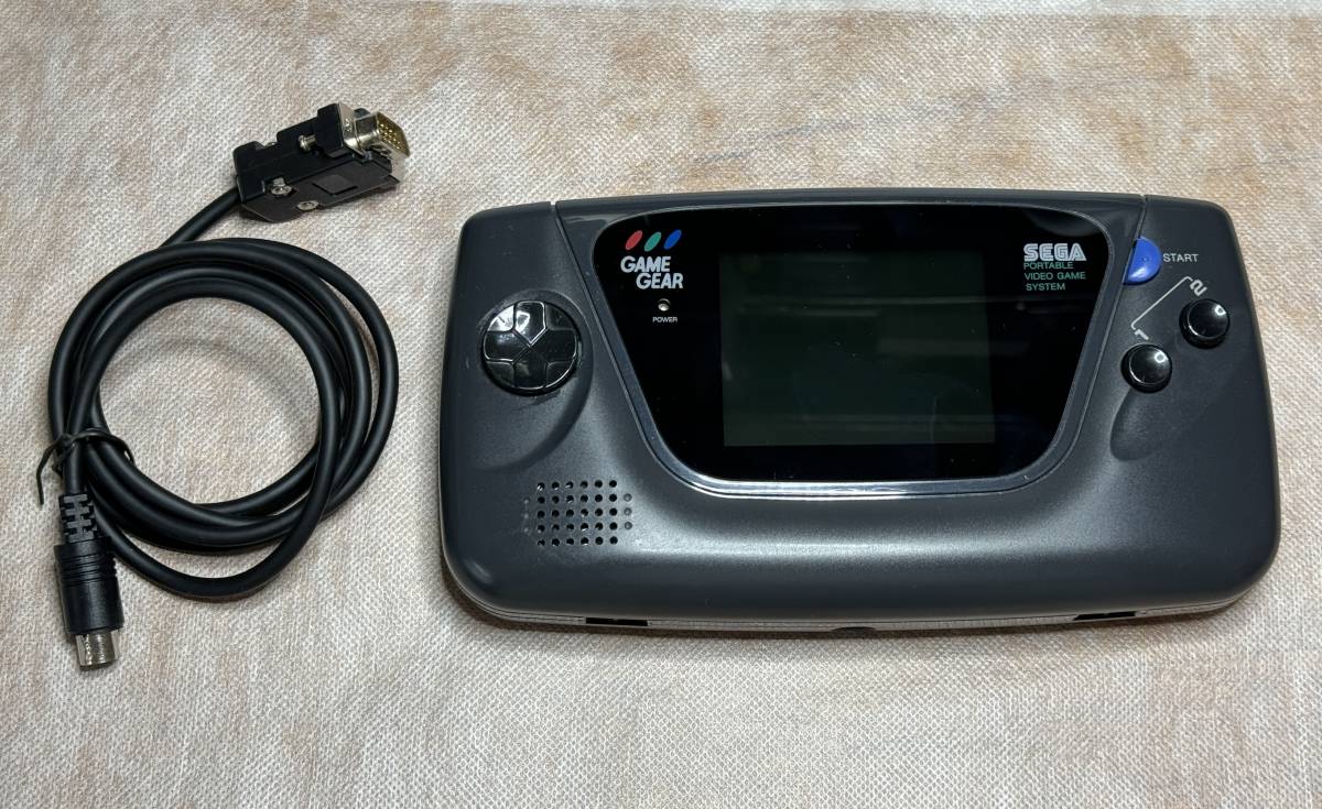 [ Junk ]SEGA Game Gear GG Mod Ver4.0(VGA cable attaching ) liquid crystal exchange, body, power supply, amplifier basis board condenser replaced 