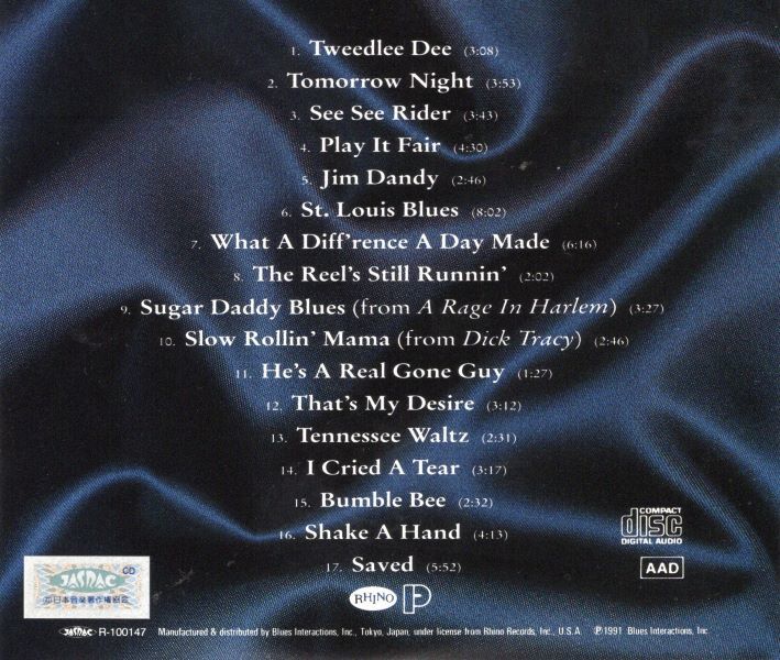 LaVern Baker【国内盤 R&B CD】 Live In Hollywood '91  (P-Vine PCD-1846) 1991年 / ラヴァーン・ベイカーの画像2