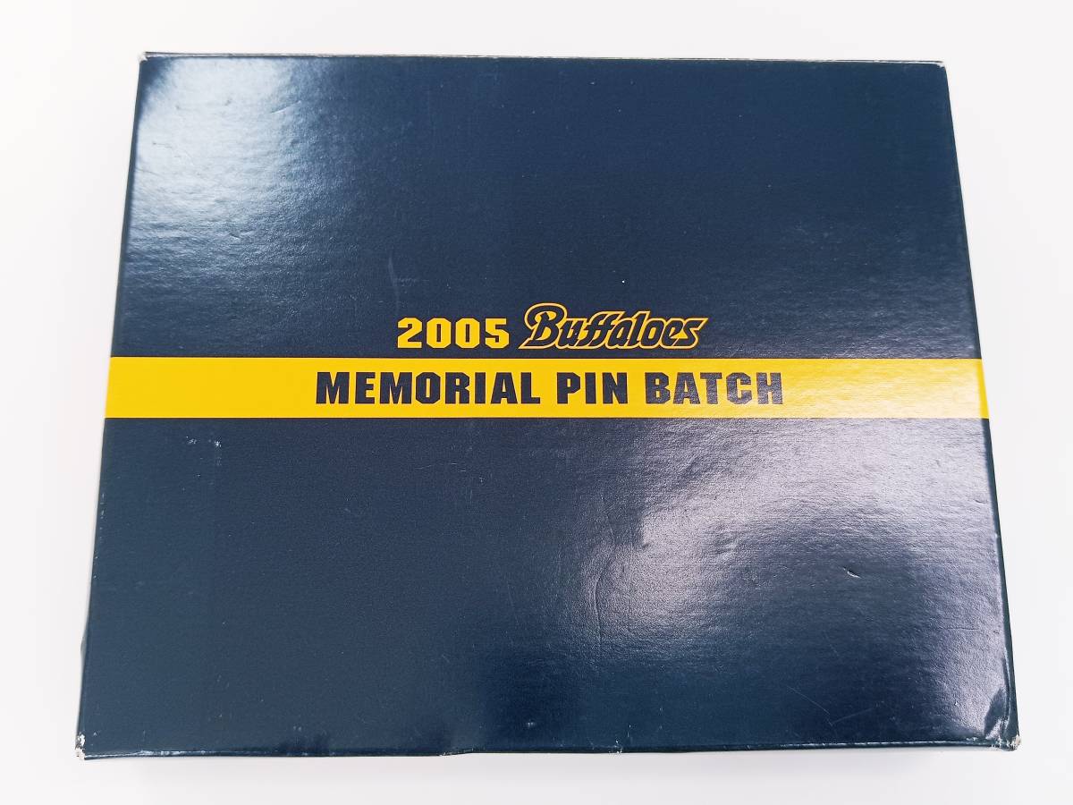 新品！2005年 Buffaloes MEMORIAL PIN BATCH オリックス・バファローズ 額入りメモリアルピンバッチ_画像2