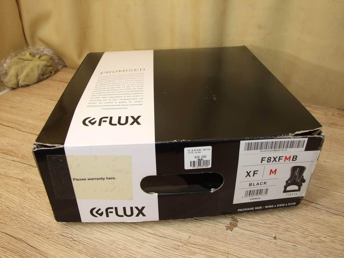 FLUX　フラックス　スノーボードビンディング/バインディング　XF　Mサイズ　F8XFMB　中古品　専用箱入り　_画像9