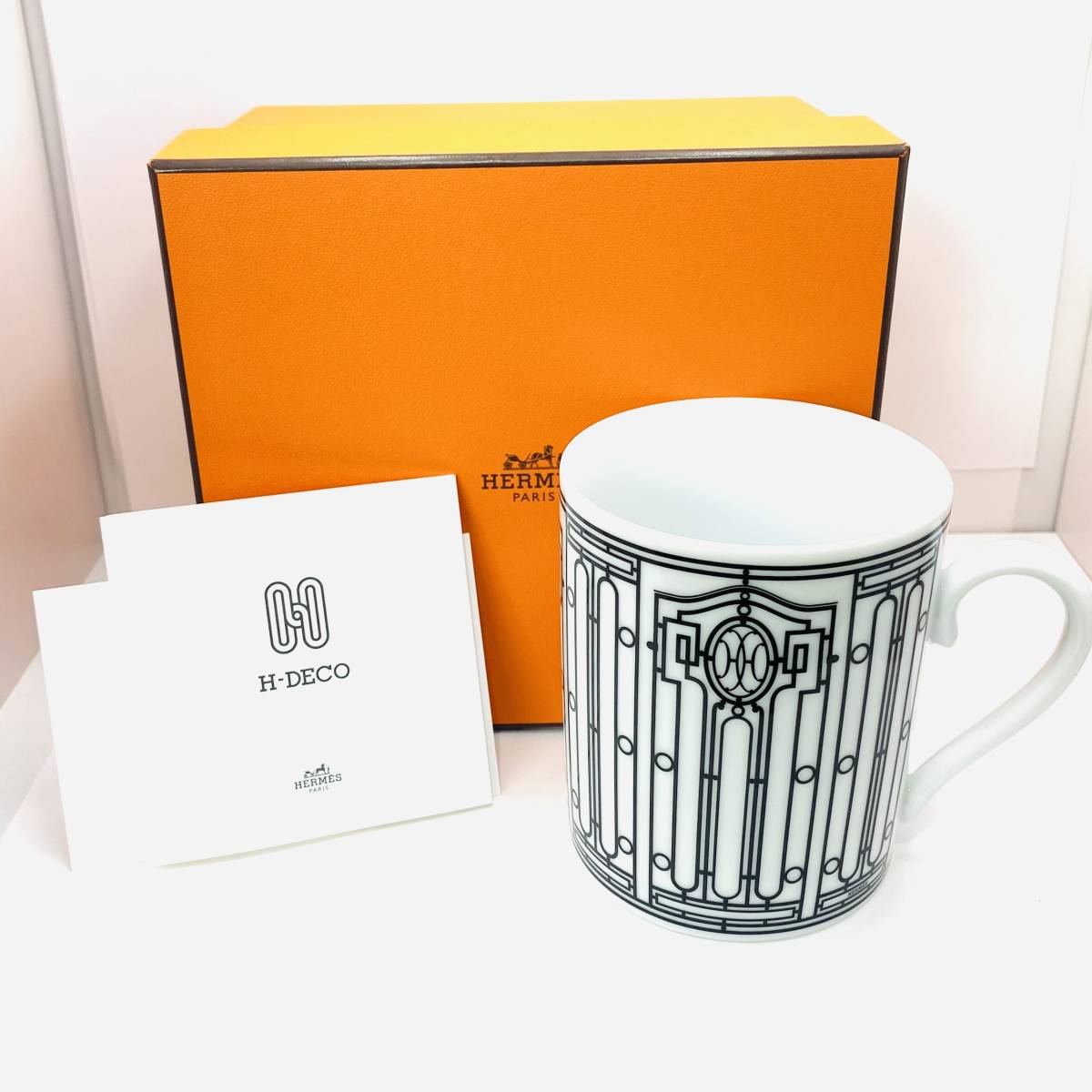 新品未使用品 HERMES エルメス H-DECO Hデコ マグカップ 箱付き 食器-