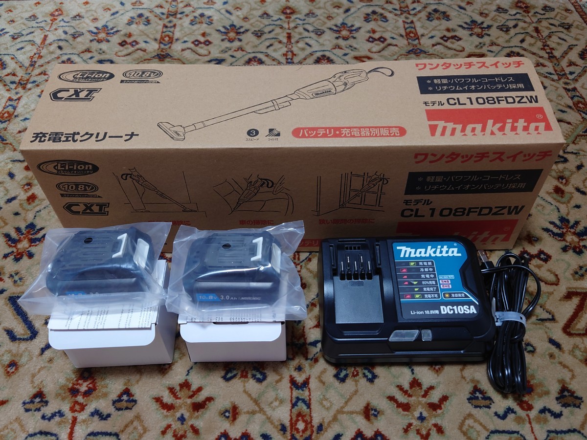 後払い手数料無料】 未使用 マキタ 10.8V CL108FDZW 充電式クリーナ