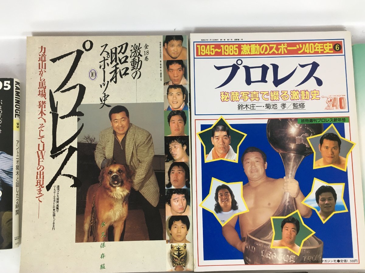 キラー・カーン自伝/激動の昭和スポーツ史/パンフレット 他 プロレス関連本14冊セット 中古 アントニオ猪木/ジャイアント馬場 他 菅7_画像3