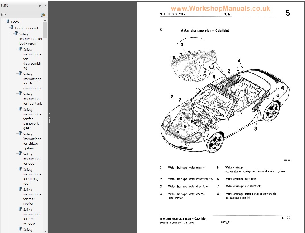 ポルシェ　Porsche 911 996（1997-2005） ワークショップ&配線図 整備書_画像2